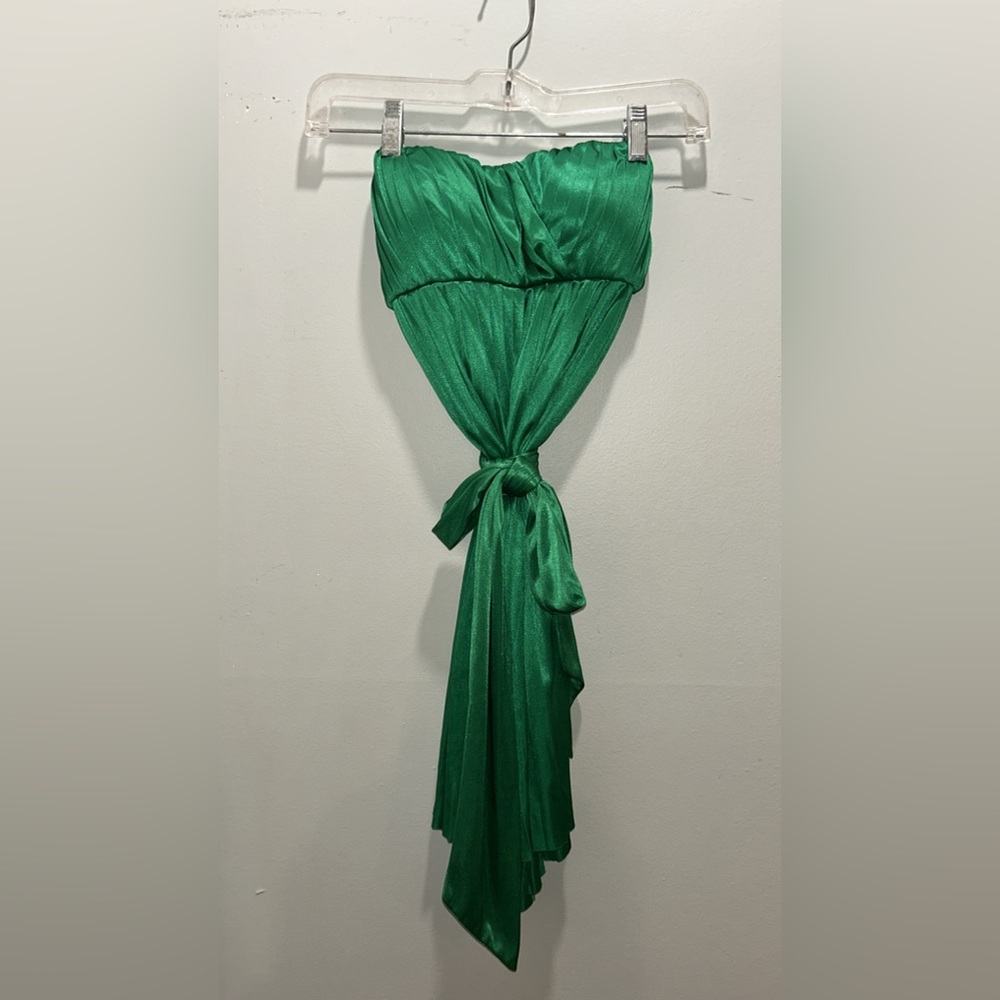 Scarlett silk pleated dress (S)